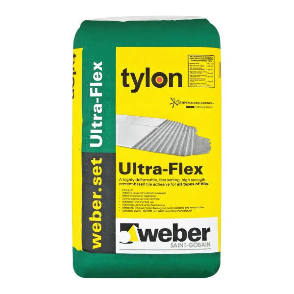 Argamassa Cola Flexível Weber Tylon Ultra-Flex 20 kg – 6 h