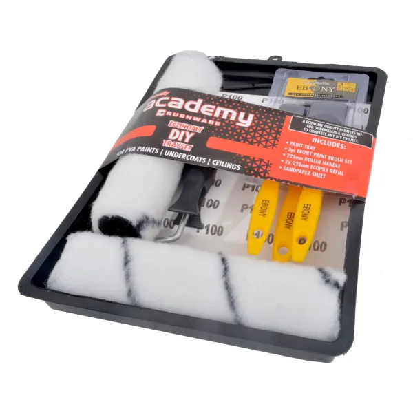 Kit de Pintura Economy DIY com Tabuleiro e Rolo 225 mm – Academy