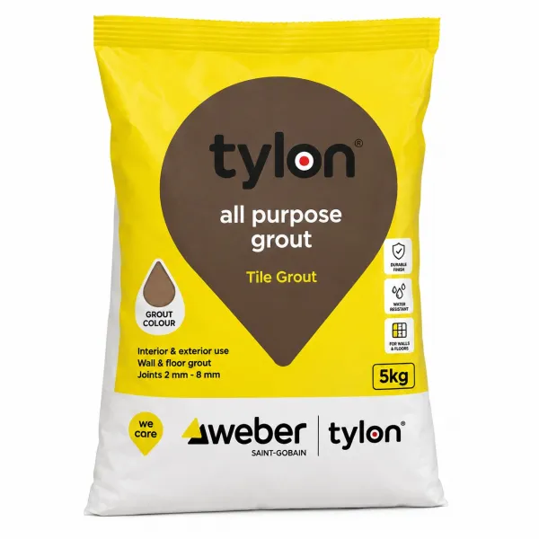 Rejunte Weber Tylon Tile Grout Castanho Escuro 5 kg